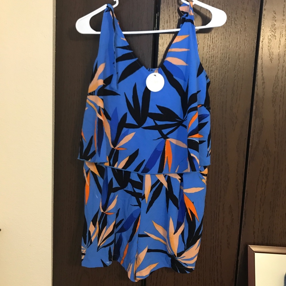 C&E shoulder tie Romper